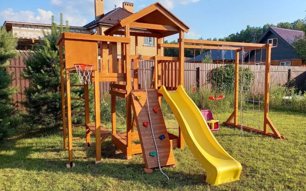 Детский игровой комплекс Савушка "Мастер" - 4 (с окраской)