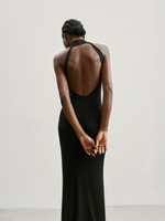 Платье ESSENTIAL с открытой спиной, чёрный