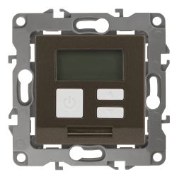 12-4111-13 ЭРА Терморегулятор универс. 230В-Imax16А, IP20, Эра12, бронза