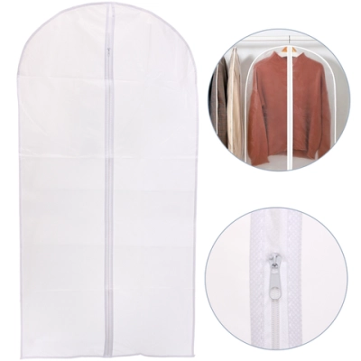 Чехол для одежды «ИДЕЯДОМА», цвет белый / прозрачный, 60*120см (пакет)