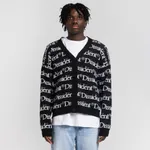 Кардиган Dissident Logo Pattern Черный