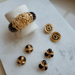 Браслет Inna Cytrine из чёрного люцита