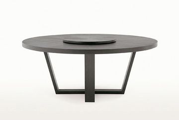 дизайнерский стол LOTUS  ROUND WOOD ( by Steel Arts)