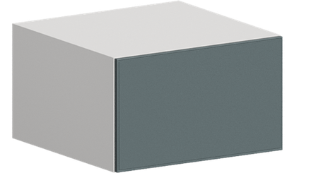 Кухня Модуль ШВГ 610 Графит / Бирюзовая мята