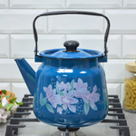 Чайник 2,3л с рисунком кобальтовый