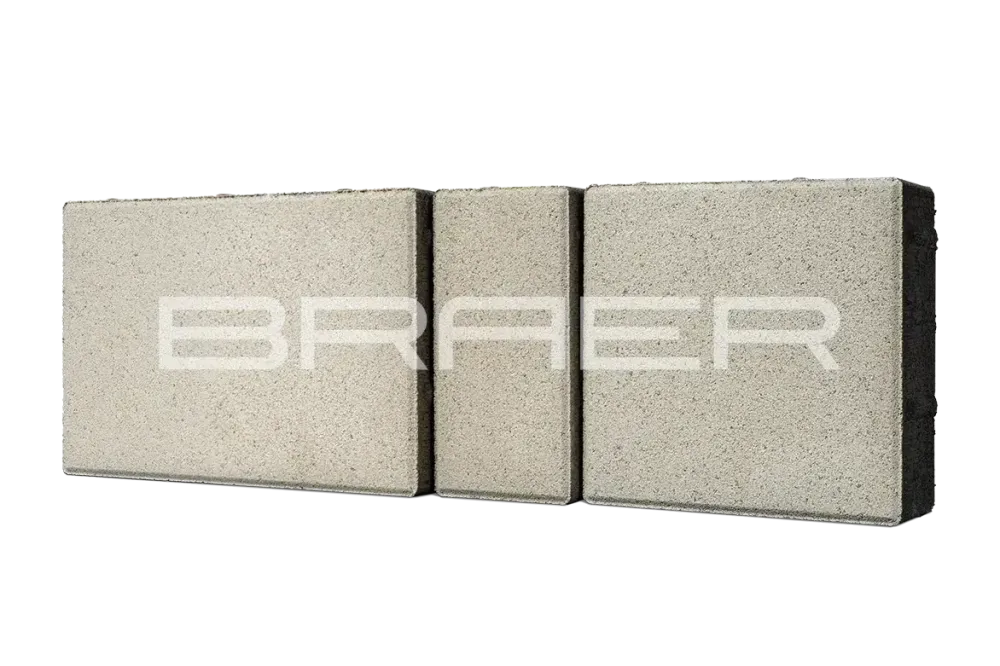 Тротуарная плитка Braer Старый город Ландхаус, Белый, 60 мм