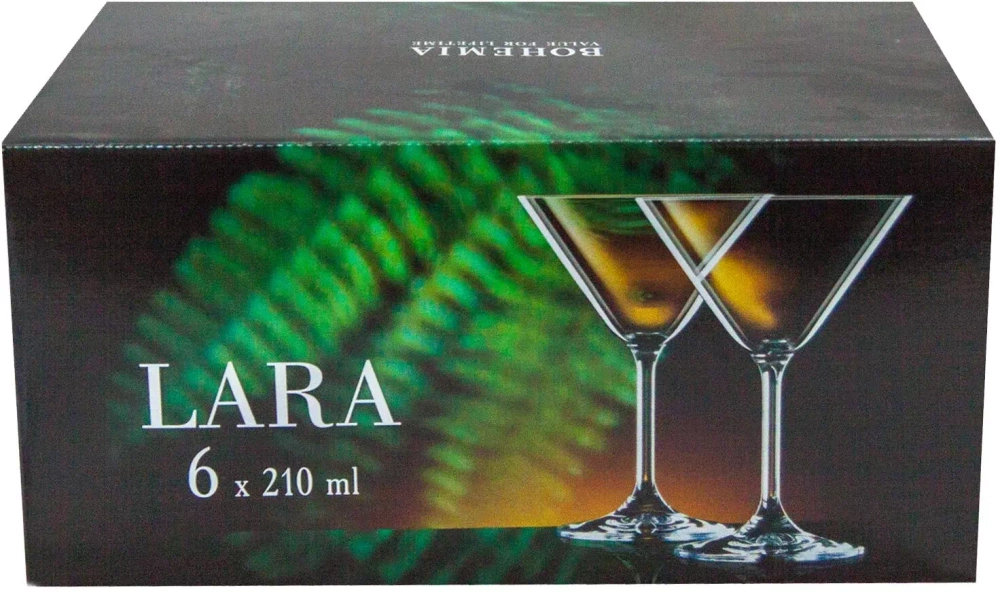 Набор фужеров ЛАРА для мартини 210мл 6шт.