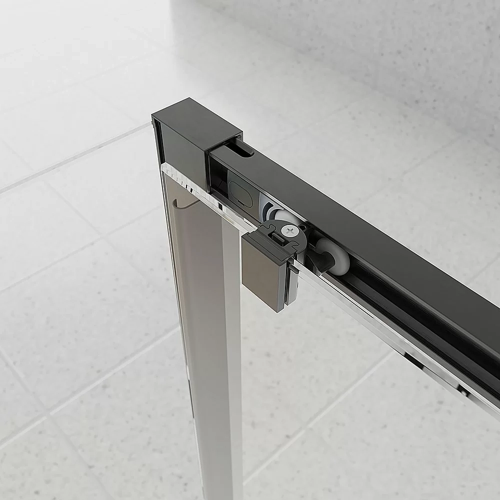 Душевой уголок Veconi Evo 100SP GR 140x70 стекло тонированное матовое/профиль брашированный графит