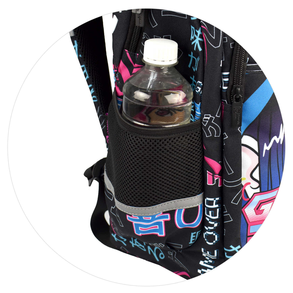 Рюкзак школьный, Феникс+, 29х43х14,5 см, полиэстер, сублимационная печать, 1 отделение (-я)