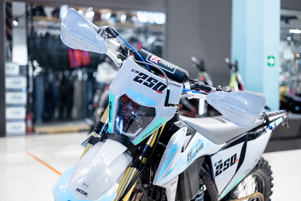 Кроссовый мотоцикл FXmoto CB250R 250 CC Blue/Grey 21/18