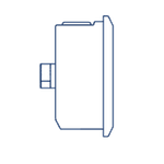 Манометр глицериновый D63 G1/4 - 6 Bar - осевое подключение VERSO