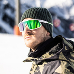 Спортивные очки HILX Big Head / Matt Black Orange / Blue Lens