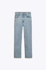 Джинсы bootcut cropped с высокой посадкой — zw collection