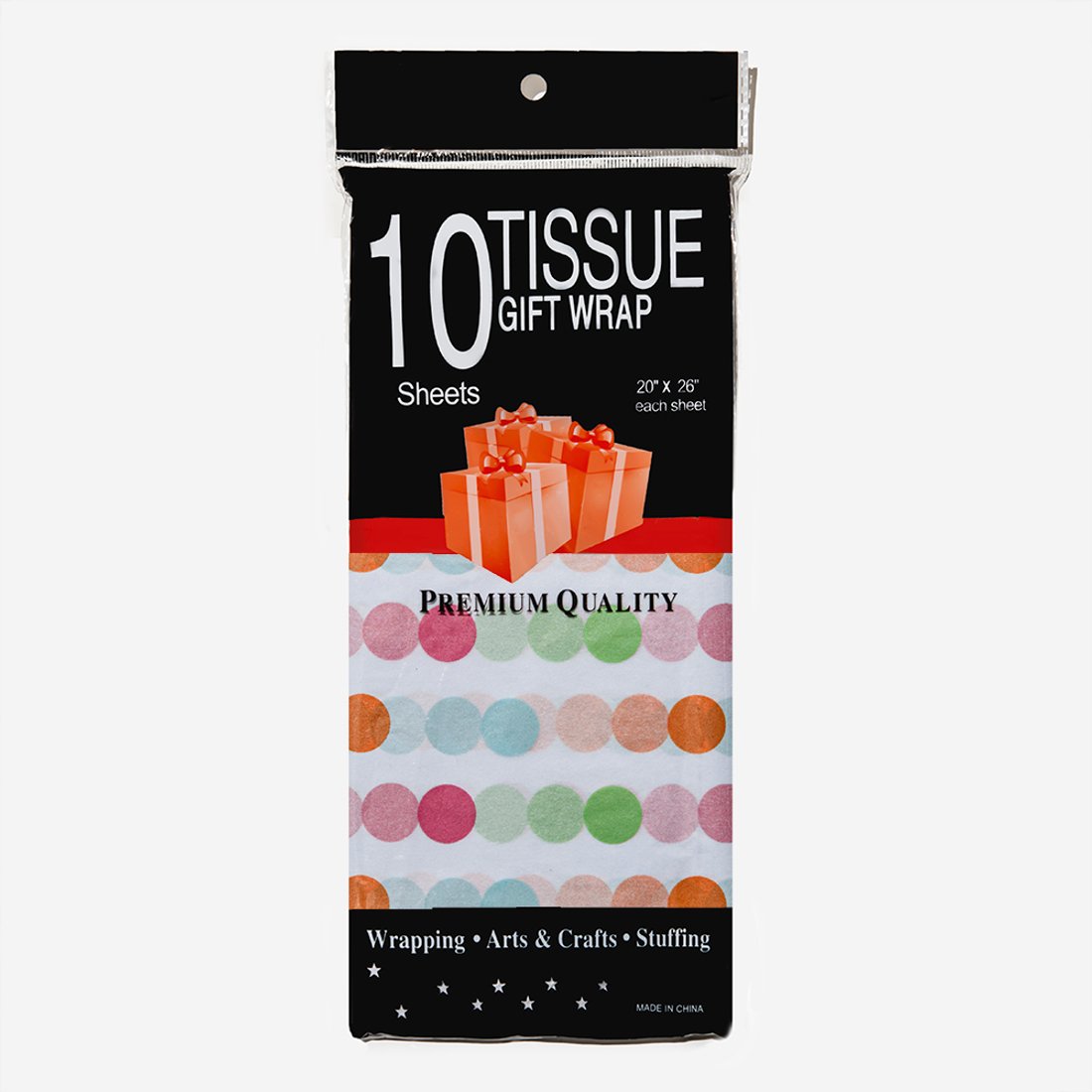 Тишью "Разноцветные шарики", 500*680мм