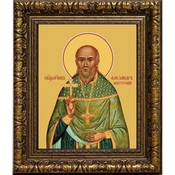 Александр (Сахаров) Шатурский священномученик. Икона на холсте.