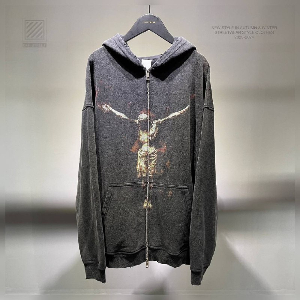 Худи Off Street print zip