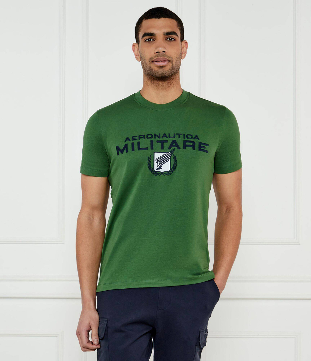 Футболка Aeronautica Militare - зеленый(TS2379J674)