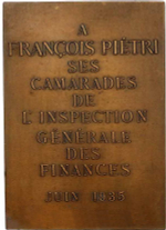 France, Third Republic Plaquette, François Piétri, 1935