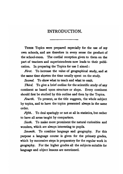 Topics in Geography | Wilbur Fisk Nichols