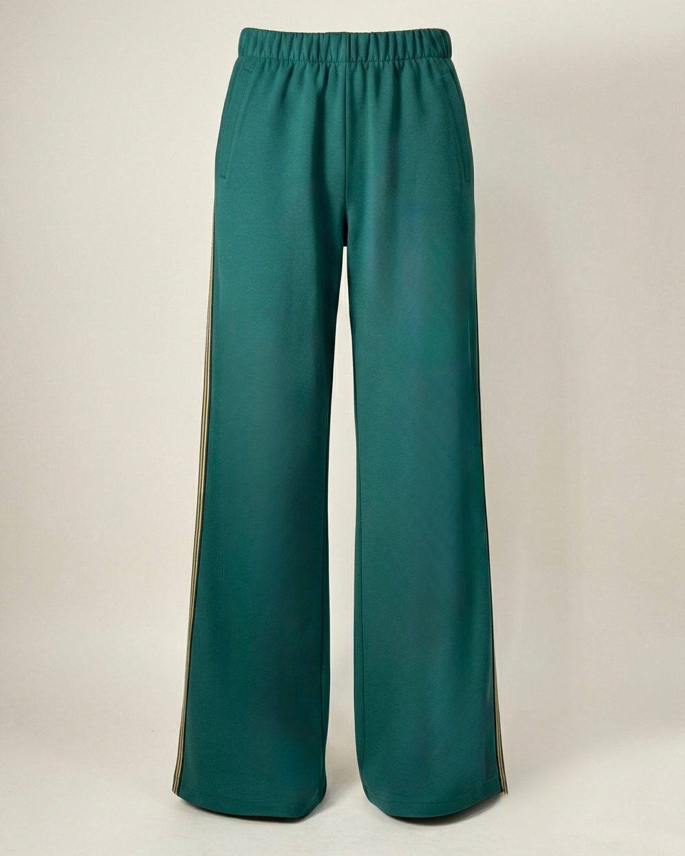 Брюки трикотажные из Джерси на кулисе в изумрудном