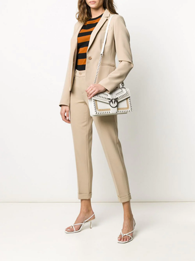 CLASSIC LOVE BAG MIX STUDS - white