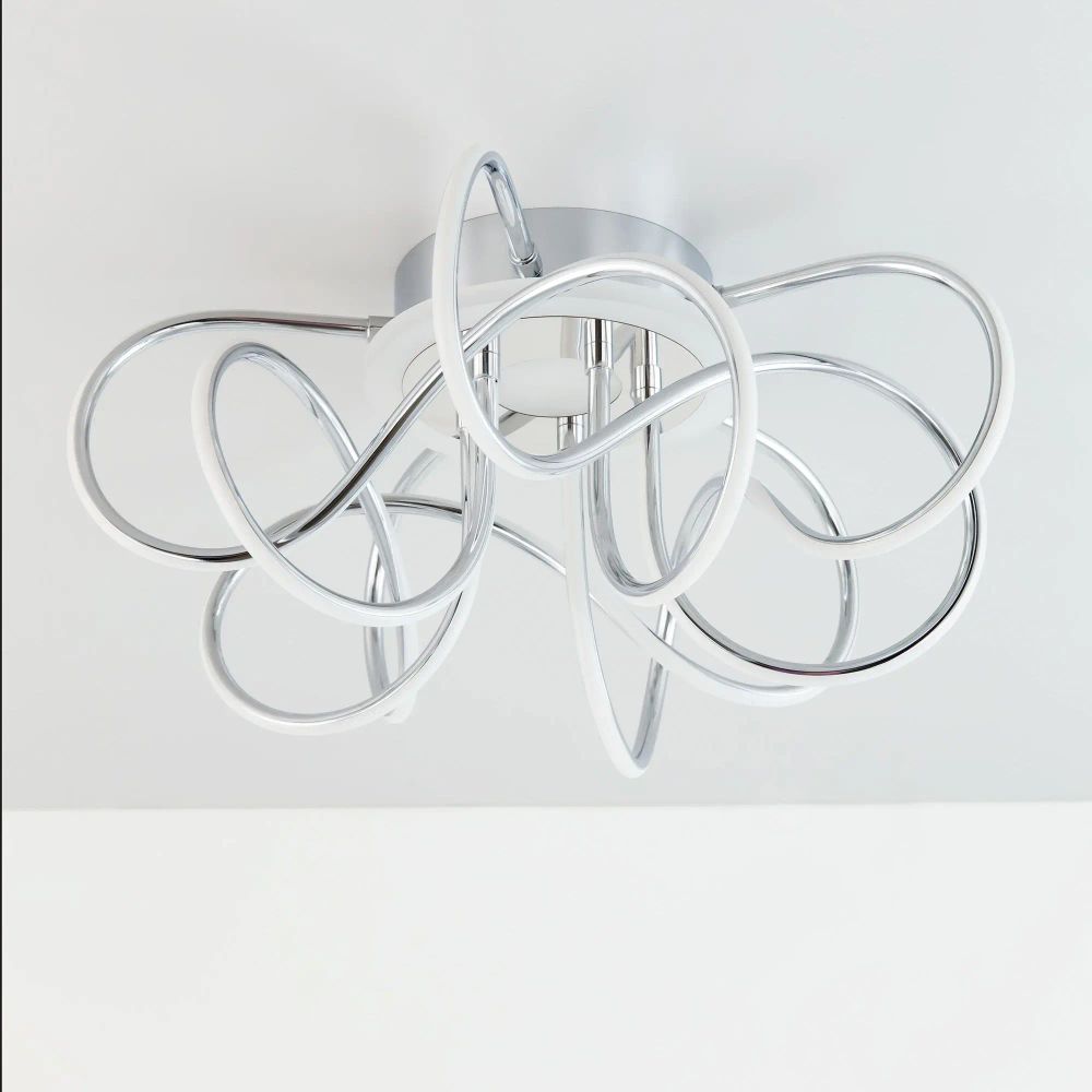 Citilux Джемини Смарт CL229A151E RGB Умная люстра Хром