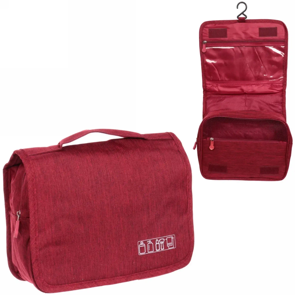 Косметичка - органайзер «Classic», цвет красный, в склад. виде 20*24*9, в расклад. виде 42*24*9см (несессер)