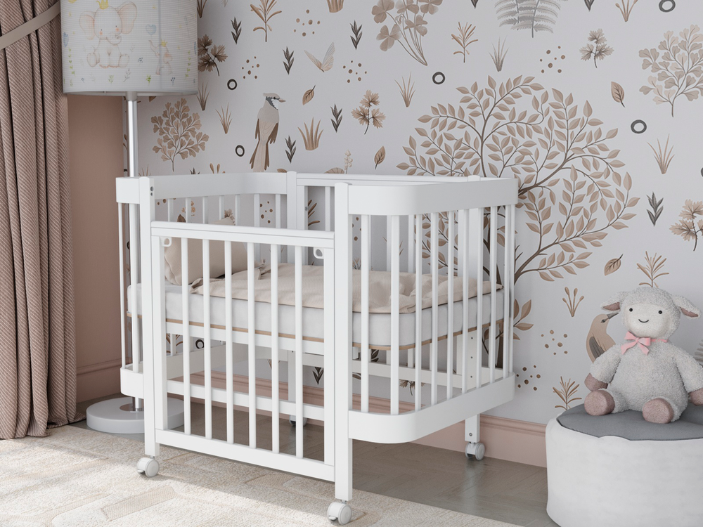 Кровать Incanto Mimi продольный маятник цвет белый