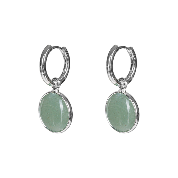 Серьги Fiore Luna GREEN AVENTURINE LE1119 G/S