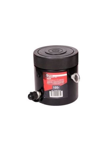 Цилиндр гидравлический с резьбовым штоком и гайкой для механической фиксации 100т (ход штока-50мм,?штока-135мм,общий ?-168мм, L-186мм, 700bar) FORCEKRAFT FK-YG10050LS