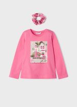 лонгслив с резинкой для волос