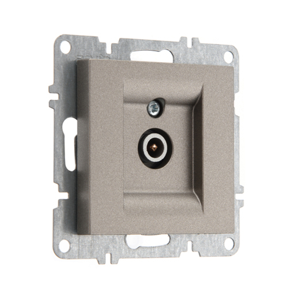 Розетка телевизионная оконечная ARVIA Electric, мокко 50062000273