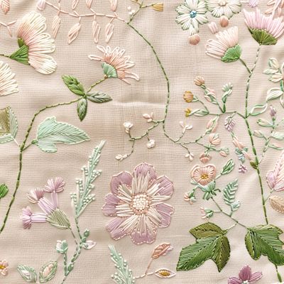 Вышитые цветы