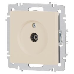 Розетка Intro Accent 6-301-02 TV одиночная, IP20, СУ, слоновая кость | Intro