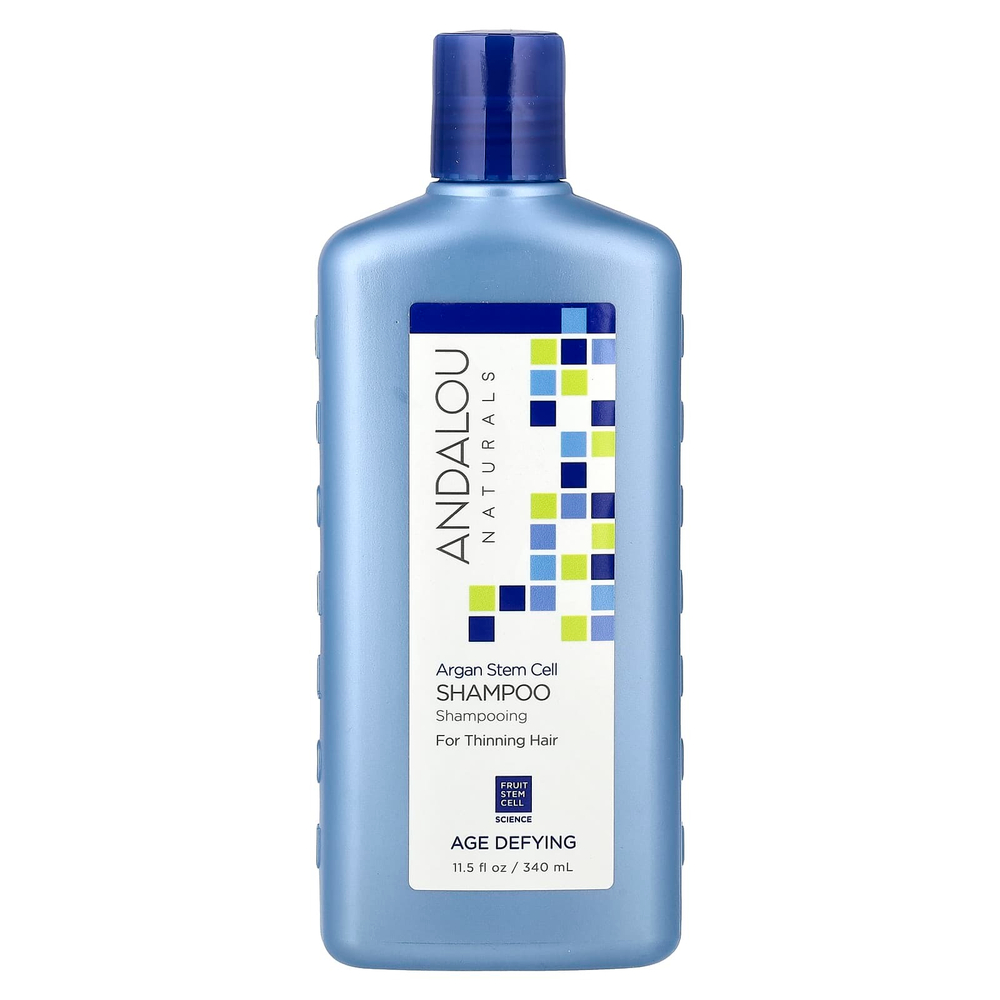 Andalou Naturals, шампунь, антивозрастной, от выпадения волос, стволовые клетки арганы, 340 мл (11,5 жидк. унций)