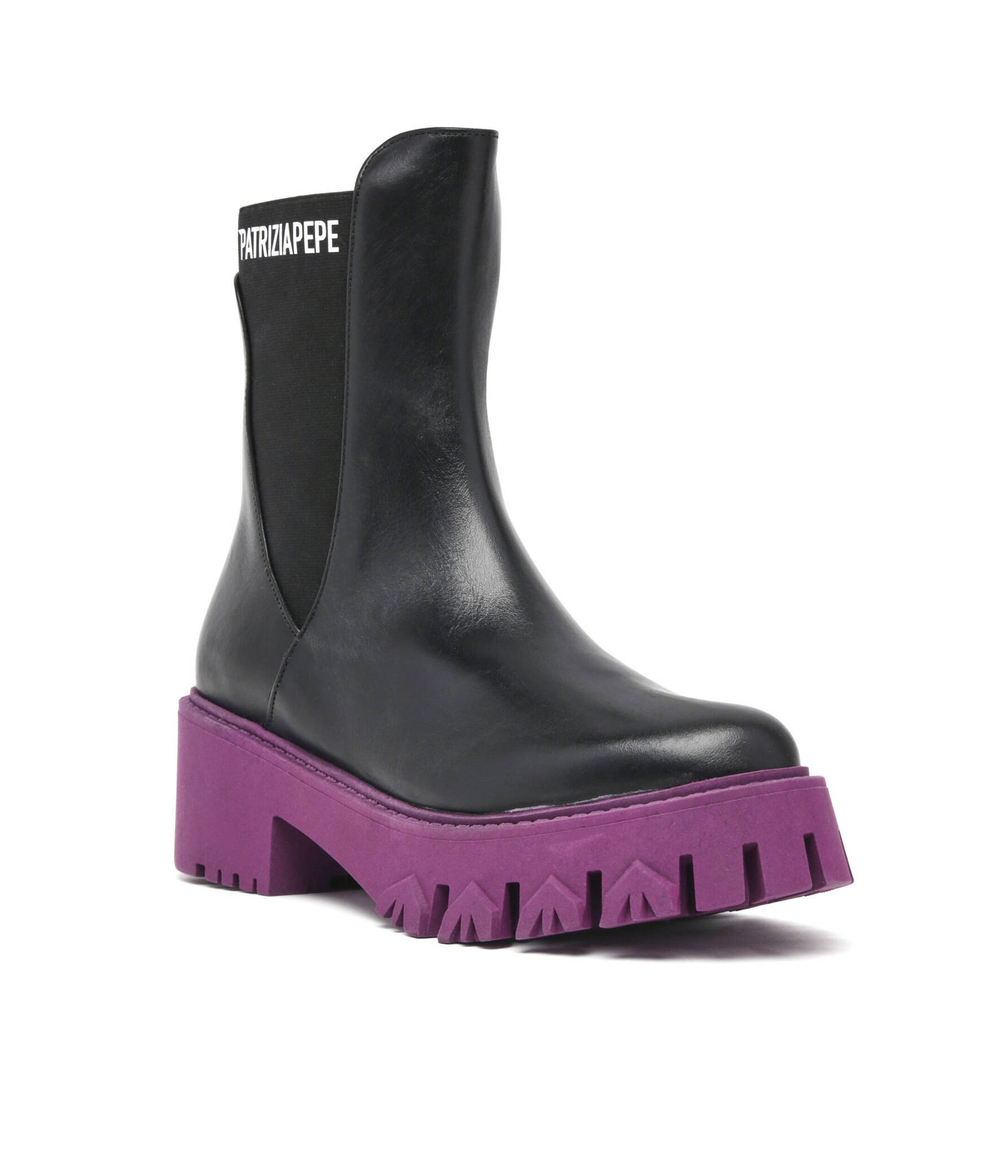 Кожаные ботильоны Patrizia Pepe - черный(CY9814 L011)
