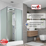 Душевая кабина AvaCan KD Серия KD2911LED 110х90 с гидромассажем, с подсветкой