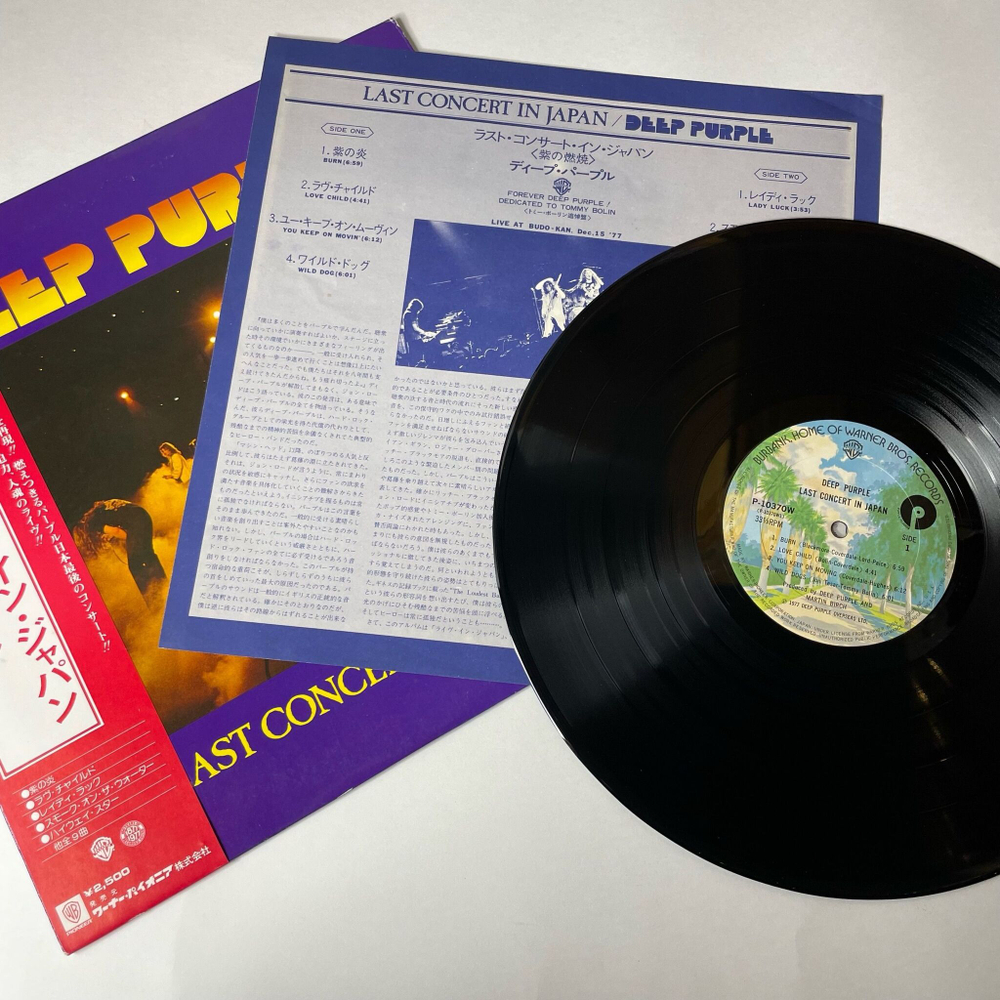 Винтажная виниловая пластинка LP Deep Purple Last Concert In Japan (Japan 1977) (Obi) Soldier Of Fortune
