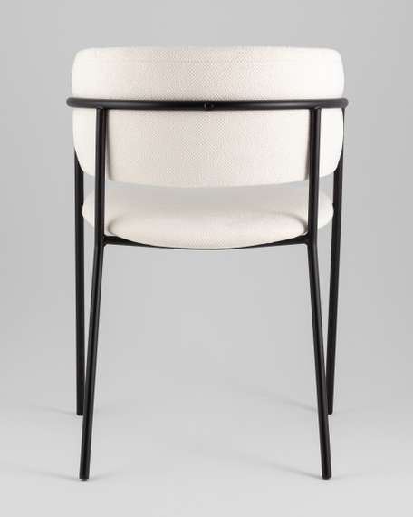 Кресло Нэлли New буклированный велюр белый