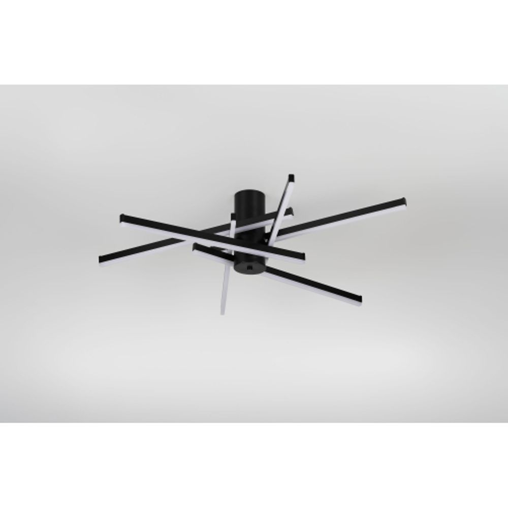 Светильник потолочный светодиодный Rivoli   6180-201 LED 90Вт 3000-6000К чёрный с пультом