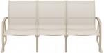 Диван пластиковый трехместный Siesta Contract Pacific Lounge, бежевый