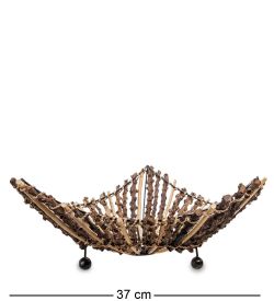 63-012-02 Декоративная корзинка средняя (о.Бали)