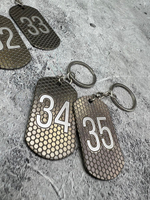 Номерки металлические на ключи на заказ