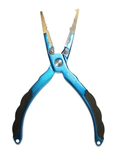 Инструмент "Sprut" Aluminum Fishing Pliers 170mm Rubber (Blue)