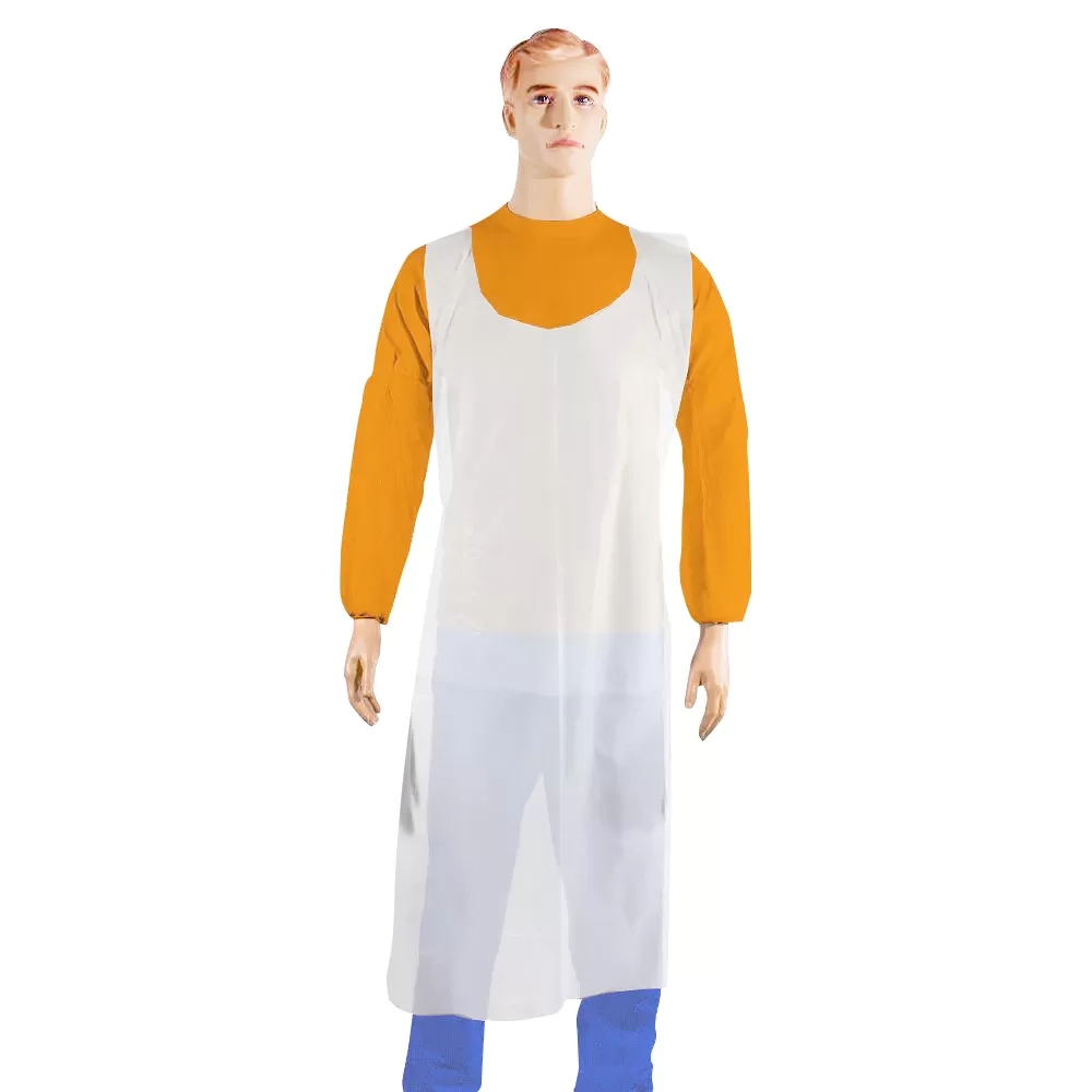 Фартук полиэтиленовый 80х120 см Albens плотность 9 одноразовый 100 шт белый