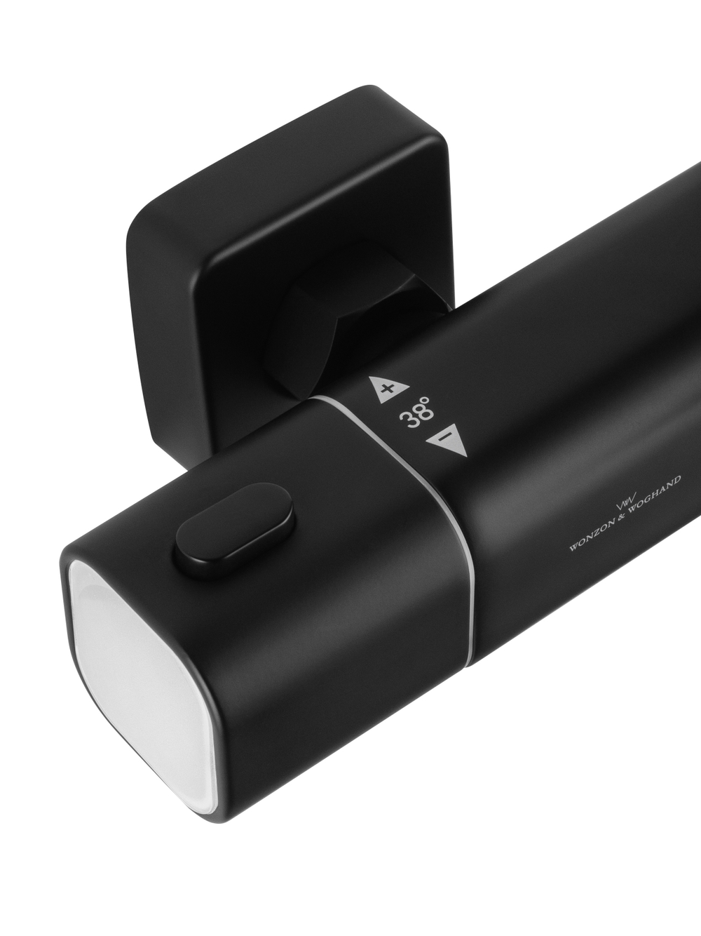 Смеситель для ванны с душем и термостатом WONZON & WOGHAND SOLID, Черный матовый (WW-C2011-A-MB)