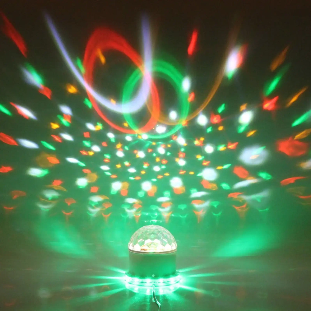 Диско-шар светодиодный «Калейдоскоп», RGB (красный, зеленый, синий) Bluetooth (220V)