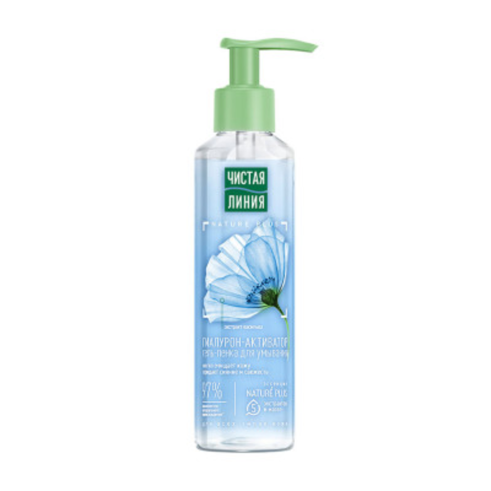 Гель-пенка Чистая линия для умывания 160 мл