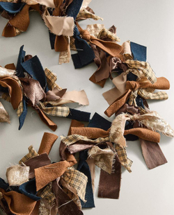 ZARA HOME РОЖДЕСТВЕНСКАЯ ТКАНЕВАЯ ГИРЛЯНДА, КОРИЧНЕВЫЙ