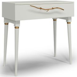 Консоль Арт Колор matte Классик Голд Белый опал матовый